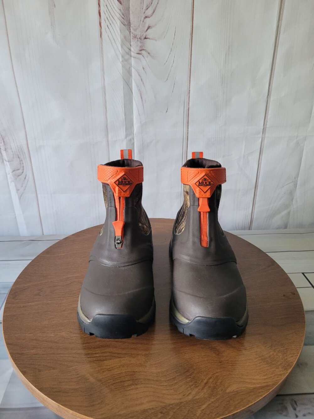 Muck Men’s 7 Mossy Oak Breakup Country Apex Mid Zip Ankle Boot. 100% Waterproof, - Picture 6 of 9